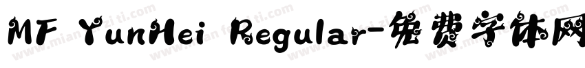 MF YunHei Regular字体转换